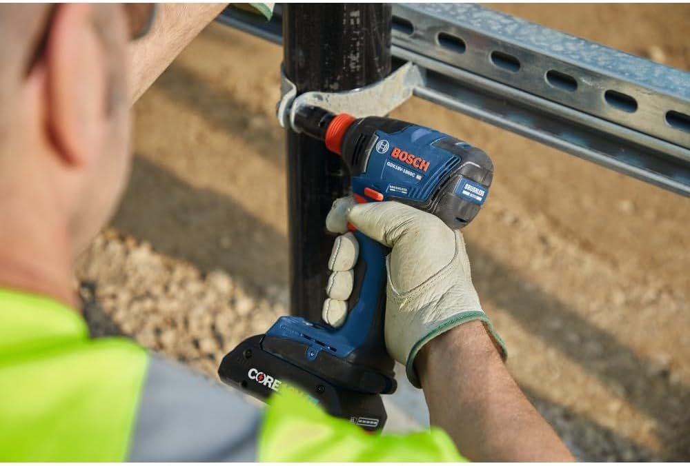BOSCH GDX18V-1860CN 18V Connected-Ready Two-In-One 1/4 In. and 1/2 In. Bit/Socket Impact Driver/Wrench (Bare Tool)