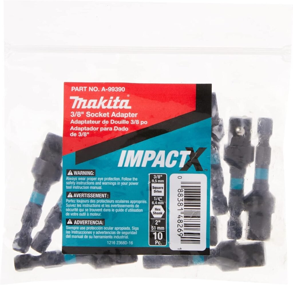 Makita A-97673 Impactx 3 Pc 2″ Socket Adapter Set