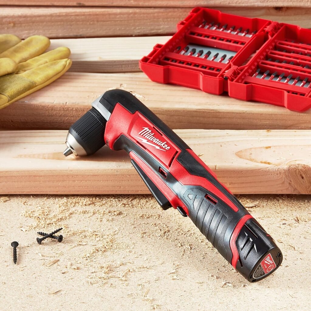 Milwaukee 2415-20 M12 12-Volt Lithium-Ion Cordless Right Angle Drill, 3/4 In, Bare Tool, Medium