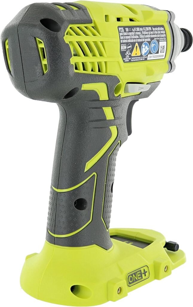 Ryobi P235 1/4 Inch One+ 18 Volt Lithium Ion Impact Driver with 1,600 Pounds of Torque (Battery Not Included, Power Tool Only)